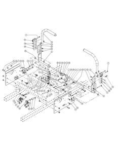 Control Assembly Diagram and Parts List for M48-KH 53AH8CT2050-25HP Cub Cadet Lawn Tractor